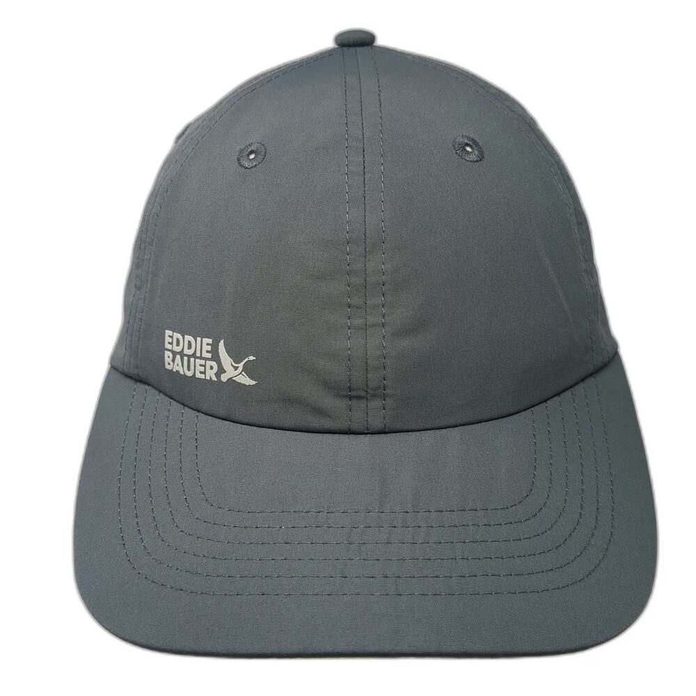 Eddie Bauer Baseball Cap Gray One Size Strapback Embroidered Logo Polyester Hat